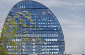 ep archivo   fachada del banco del bbva en la ciudad del bbva a 10 de abril de 2023 en madrid espana