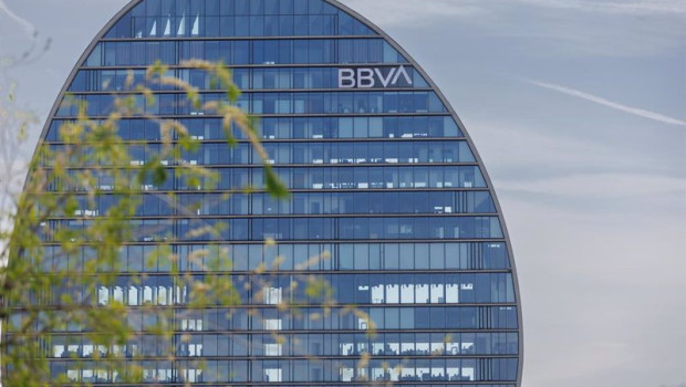 ep archivo   fachada del banco del bbva en la ciudad del bbva a 10 de abril de 2023 en madrid espana