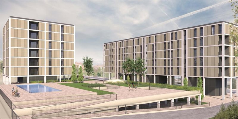 ep archivo   proyecto de metrovacesa del residencial mirador de montserraten manresa barcelona