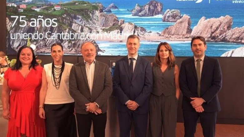 Cantabria e Iberia conmemoran los 75 años del primer vuelo de la aerolínea entre Santander y Madrid | IBERIA ep cantabria e iberia conmemoran los 75 anos del primer vuelo de la aerolinea entre santander y