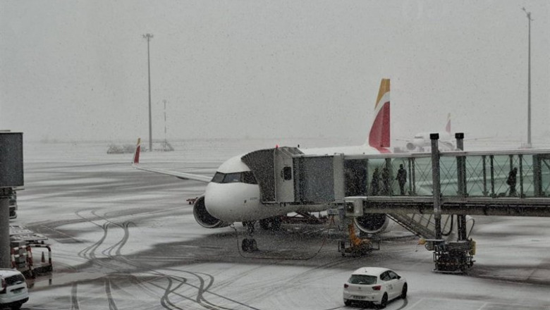 ep el aeropuerto adolfo suarez madrid barajas en madrid este miercoles 28 de enero