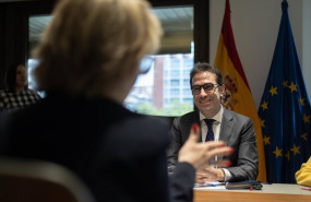 ep el ministro de economia comercio y empresa carlos cuerpo durante una reunion con la comisaria
