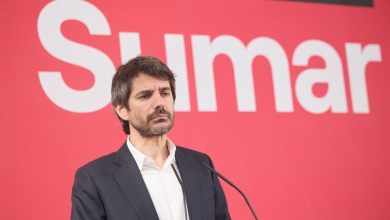 ep el portavoz de sumar ernest urtasun durante una rueda de prensa este lunes ep el portavoz de sumar ernest urtasun durante una rueda de prensa este lunes