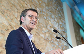 ep el presidente de galicia y del pp de galicia ppdeg alberto nunez feijoo durante su discurso tras