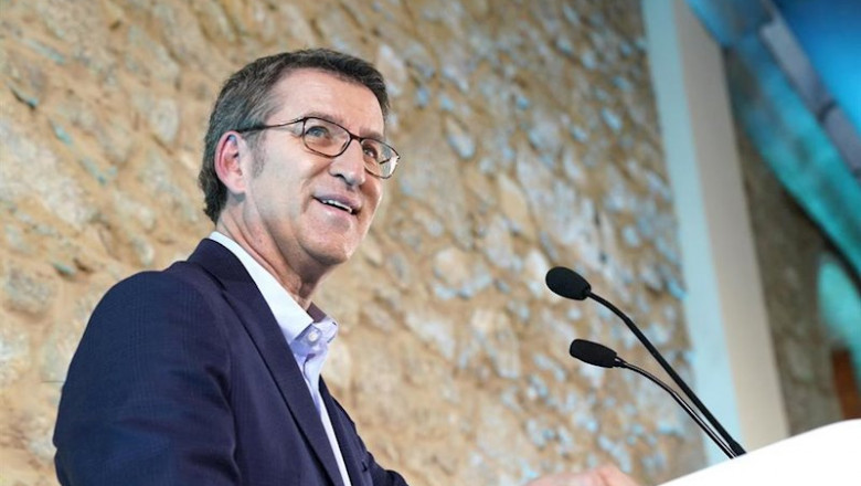 El presidente de Galicia y del PP de Galicia (PPdeG), Alberto Núñez Feijóo, durante su discurso tras presidir la Junta Directiva del PP gallego un día después de anunciar el adelanto electoral en Galicia al 5 de abril y tras confirmarse su candidatura par | Álvaro Ballesteros - Europa Press ep el presidente de galicia y del pp de galicia ppdeg alberto nunez feijoo durante su discurso tras