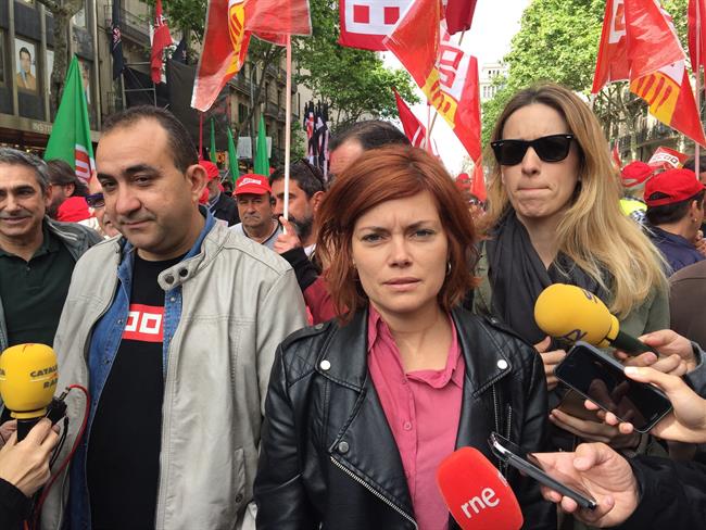 ep elisenda alamany portaveu dels comuns enmanifestacio de1maig