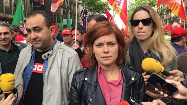 ep elisenda alamany portaveu dels comuns enmanifestacio de1maig