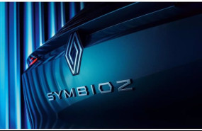 ep imagen con el logo de renault y el nombre del nuevo suv familiar symbioz
