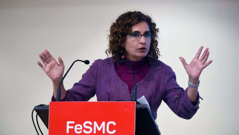 ep la ministra de hacienda y funcion publica maria jesus montero en su intervencion en el acto de ep la ministra de hacienda y funcion publica maria jesus montero en su intervencion en el acto de