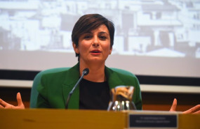 ep la ministra de vivienda y agenda urbana isabel rodriguez durante su intervencion en las jornadas