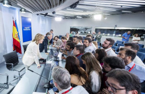 ep la ministra portavoz y ministra de educacion y deportes pilar alegria y el ministro de politica y