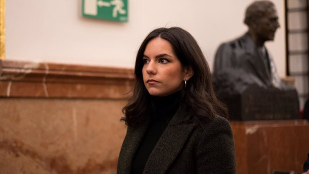 ep la portavoz de vox en el congreso pepa millan a su salida de una sesion plenaria en el congreso