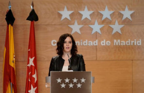 ep la presidenta de la comunidad de madrid isabel diaz ayuso comparece en rueda de prensa tras la