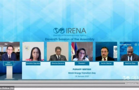 ep la vicepresidenta cuarta teresa ribera participa en la inauguracion de la asamblea de irena