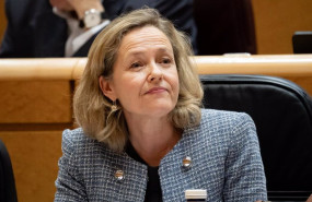 ep la vicepresidenta primera y ministra de economia comercio y empresa nadia calvino asiste a una