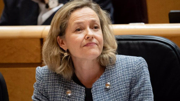 ep la vicepresidenta primera y ministra de economia comercio y empresa nadia calvino asiste a una