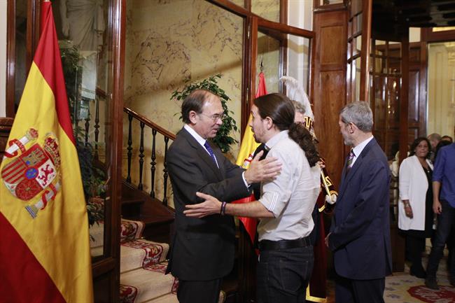 Pío García-Escudero, Pablo Iglesias, Julio Rodríguez, Congreso, Constitución | EUROPA PRESS ep pio garcia-escudero pablo iglesias julio rodriguez congreso constitucion