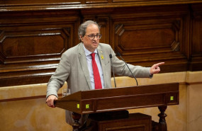ep presidentela generalitatcataluna quim torra intervienela tribunauna sesionparlamento catalan
