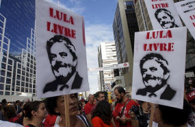 ep simpatizantes del ex presidente brasileno luiz inacio lula da silva