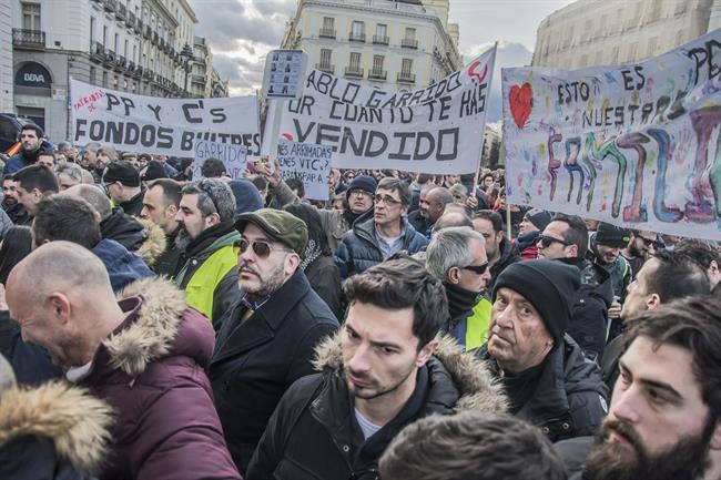 Taxi drivers protest in Madrid | Alberto Sibaja/SOPA Images via Z / DPA ep taxi drivers protest in madrid