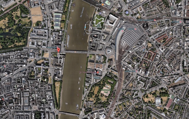 mapa londres big ben
