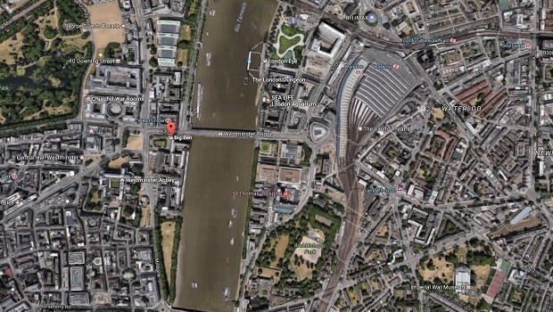 mapa londres big ben