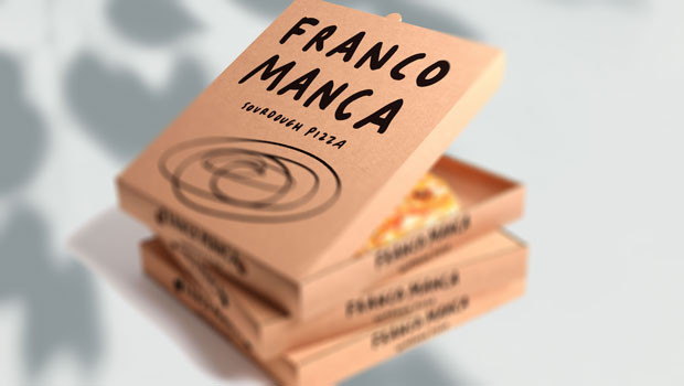 dl the fulham shore aim restaurant operator franco manca real greek logo pizza box
