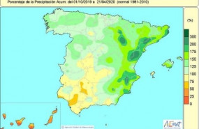ep balance de lluvias acumuladas en espana desde el 1 de octubre de 2019 hasta el 21 de abril de