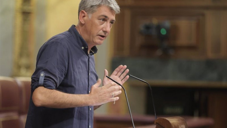 ep el diputado de eh bildu oskar matute interviene durante una sesion plenaria en el congreso