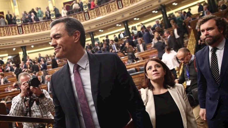 ep el presidente de gobierno en funciones pedro sanchez en el hemiciclo del congreso durante la