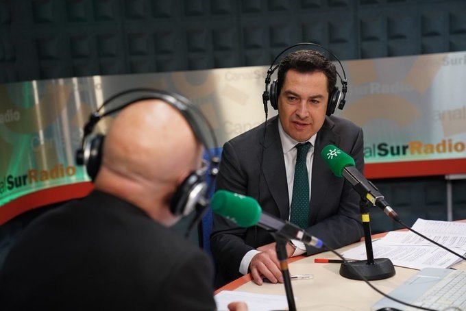 ep el presidente de la junta de andalucia juanma moreno en una entrevista en canal sur radio