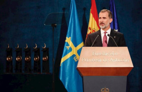 ep el rey felipe vi pronuncia un discurso durante la ceremonia de entrega de los premios princesa de