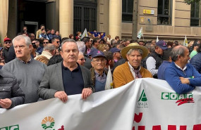 ep el secretario general de ccoo region de murcia santiago navarro en la manifestacion convocada por