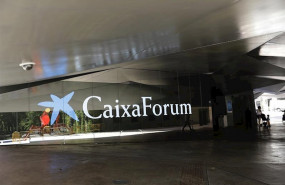 ep exterior del centro caixaforum de madrid el dia en que la fundacion la caixa reabre los ocho