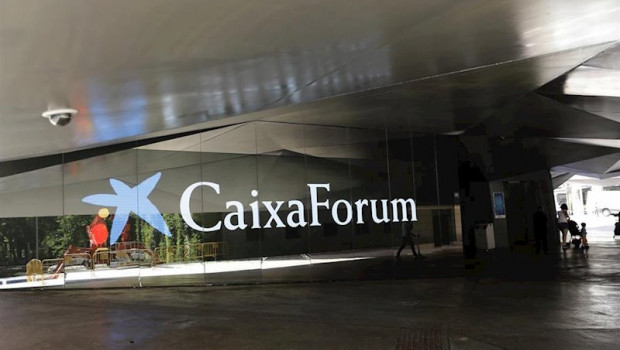 ep exterior del centro caixaforum de madrid el dia en que la fundacion la caixa reabre los ocho