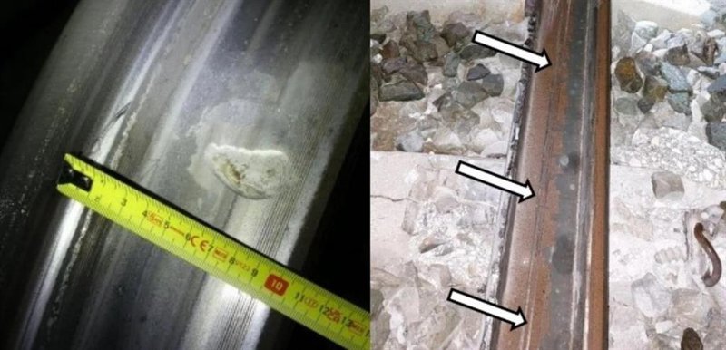ep imagenes de la rodadura del iryo izquierda y del carril derecha afectado en el accidente de