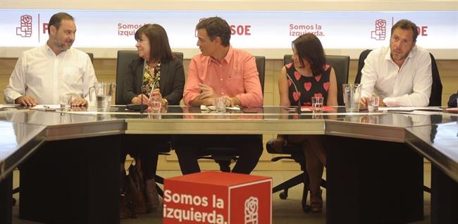 José Luis Ábalos,Cristina Narbona, Pedro Sánchez, Adriana Lastra y Óscar Puente | PSOE ep jose luis abaloscristina narbona pedro sanchez adriana lastra y oscar puente