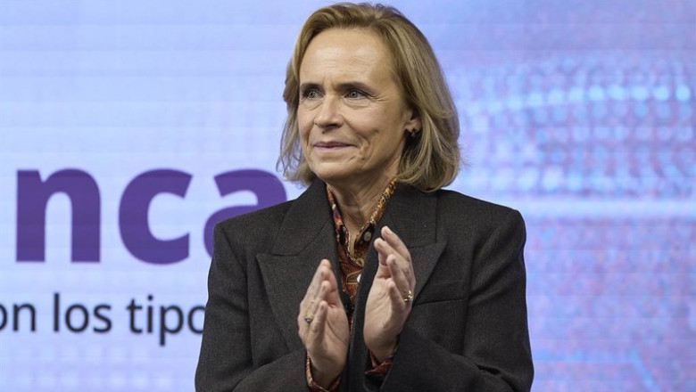 ep la consejera delegada de bankinter gloria ortiz durante el viii foro banca a 25 de noviembre de