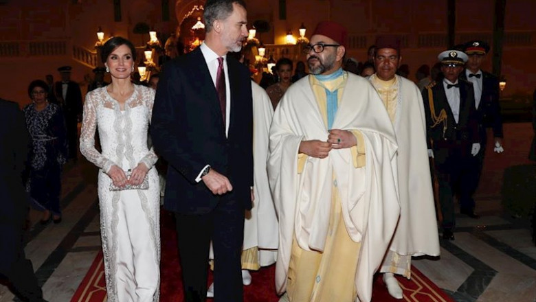 ep la reina letizia el rey felipe vi y el rey mohamed vi