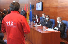 ep los reyes agradecen la labor del 112 emergencias en la crisis del covid-19 en su visita a la sede