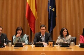 ep pedro sanchez micaela navarroadriana lastrala reuniongrupopsoe
