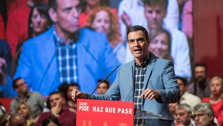 Pedro Sánchez participa en un acto en Cáceres | Esteban Martinena - Europa Press ep pedro sanchez participaun actocaceres