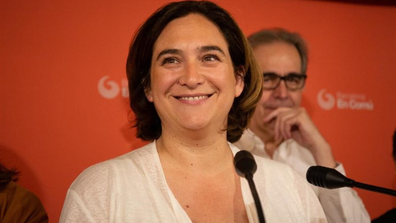 Rueda de prensa de la alcaldesa de Barcelona en funciones, Ada Colau, en Marina 131, Barcelona | David Zorrakino - Europa Press ep ruedaprensala alcaldesabarcelonafunciones ada colau en marina 131 barcelona