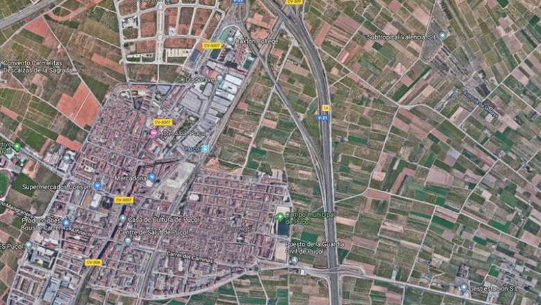 Tramo de la V-21 en el que se ha producido el atropello | GOOGLE MAPS ep tramo de la v-21 en el que se ha producido el atropello