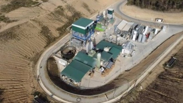 ep vista general de la zona de gestion del biogas donde se ha implantado la unidad de produccion de