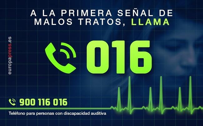 016, Teléfono Ayuda Malos Tratos, Violencia De Género | EUROPA PRESS ep 016 telefono ayuda malos tratos violenciagenero