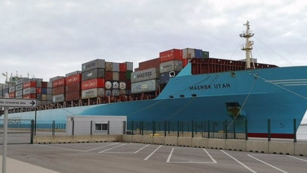 ep archivo   el buque maersk utah en el puerto de valncia