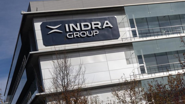 ep archivo   fachada de la sede de indra a 25 de noviembre de 2025 en alcobendas madrid espana