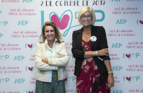 ep de izq a dcha la dra m jose mellado presidente de la aep y la dra inmaculada calvo vicepresidente