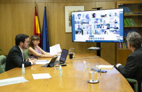 ep el ministro de consumo alberto garzon mantiene un encuentro telematico con responsables de las